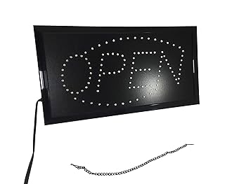 LED　open　Sign Amazon.com : FixtureDisplays® Commercial/Business Bright LED
